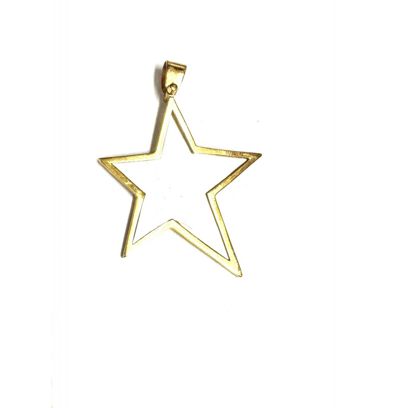 Colgante oro y nácar estrella