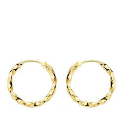 Aros oro pequeños galloneados