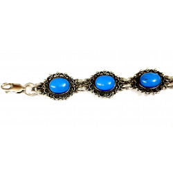 Pulsera plata Vintage con...