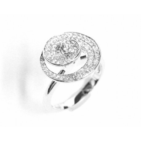 Anillo de plata con micropavé de circonitas - 56002.01/15 Anillo de plata con micropavé de circonitas - 56002.01/15